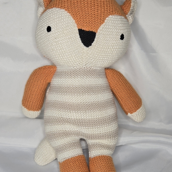 Macy's Other - Cuddle Me 12” Knit Fox Plush Macy's Stuffed Animal HTF Doll Lovey Soft EUC